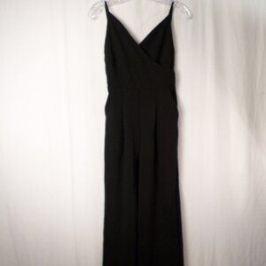 The Vintage Shop Black Sleeveless Strapped Pant Jumpsuit Womens Sz Medium